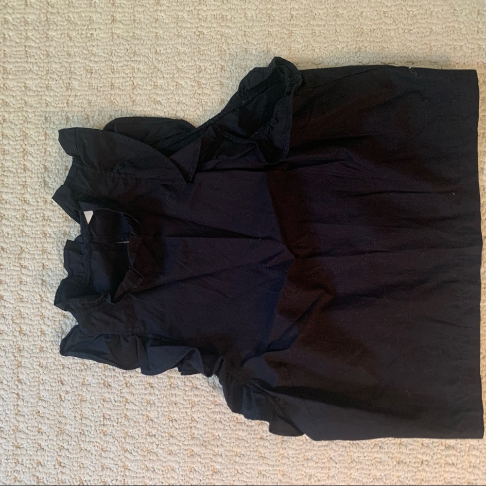 Black Ruffled Tank - Picture 2 of 2